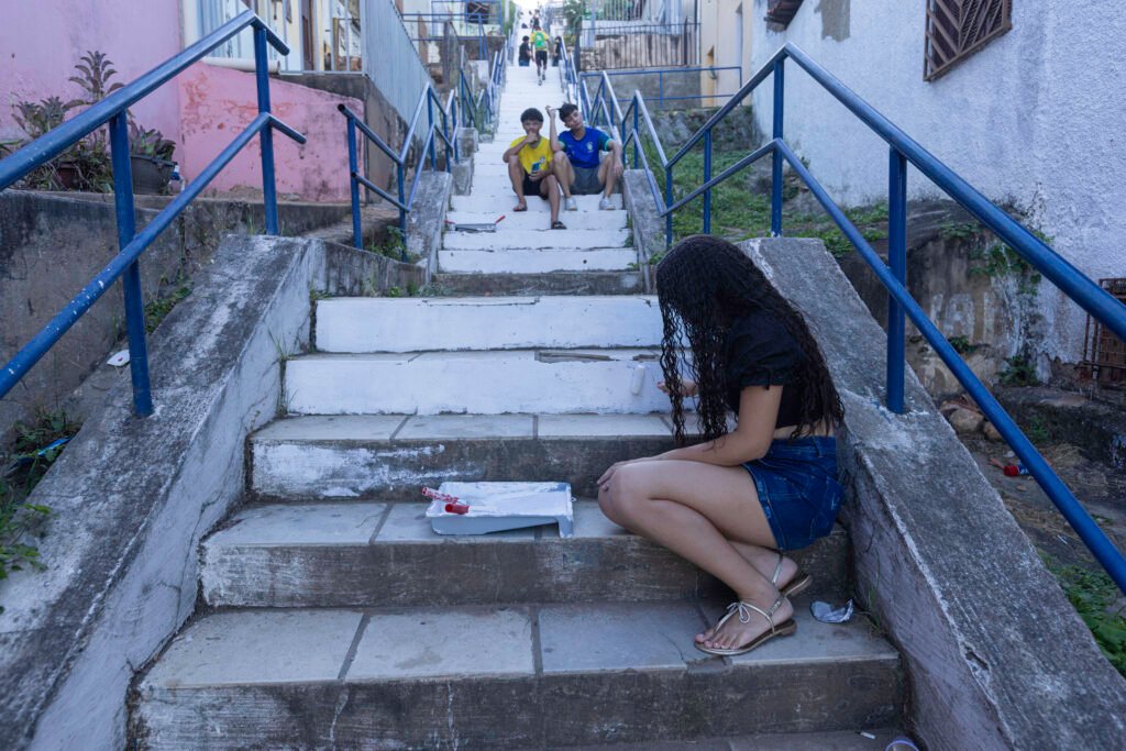 Pintura Escadaria Seminario, Samuel Macedo.